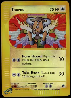 Pokemon 2002 Expedition Base - Tauros - Reverse Holo - 133 - Image 1