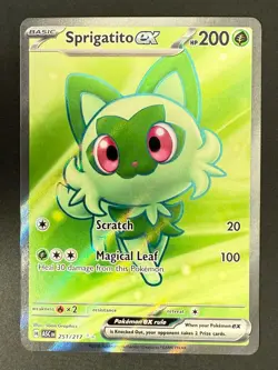 Sprigatito ex 251/217 Ascended Heroes Ultra Rare Pokemon TCG NM/M - Image 1