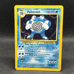 Pokemon TCG: 1999 Base Set 2 Poliwrath Holo Unlimited 15/130 - LP - Image 1