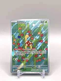Shuckle 136/132 Me01: Mega Evolution Holo Illustration Rare NM Pokemon TCG - Image 1