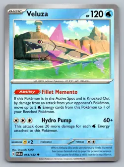 Pokemon TCG SV04: Paradox Rift Veluza 054/182 - Image 1