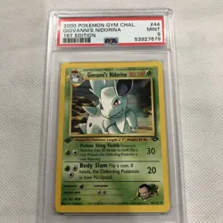 2000 Pokemon Gym Challenge 1st Edition Giovanni's Nidorina 44/132 PSA 9 Mint - Image 2