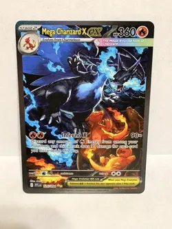 Pokemon TCG Phantasmal FlamesMega Charizard X ex 125/094 NEAR MINT NM SIR Holo - Image 2
