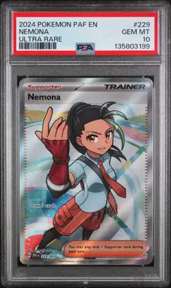 Pokemon Paldean Fates Nemona 229 PSA 10 - Image 1