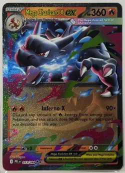 Pokemon TCG - Mega Charizard X EX 013/094 ME02: Phantasmal Flames NM - Image 1
