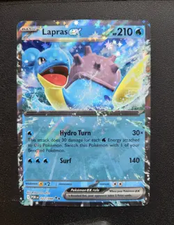 Pokemon Lapras EX POR EN Rare Holo Basic Water 022/088 210 HP 2016 ENG - Image 1