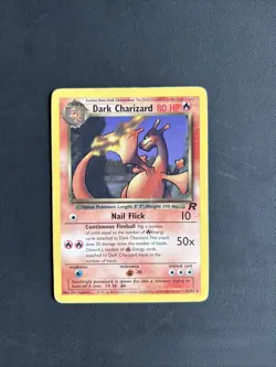 Pokemon TCG Dark Charizard 21/82 Non-Holo Rare Team Rocket 2000 WOTC Vintage - Image 1