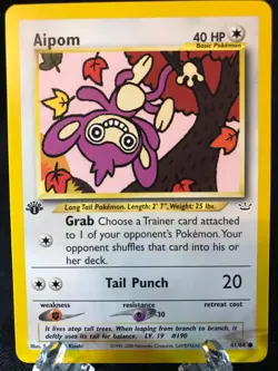 AIPOM 41/64 Neo Revelation 1st EDITION Pokemon TCG WotC NM Never Played! - Image 1