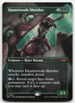 MTG Hauntwoods Shrieker (Borderless) M Duskmourn: House of Horror 349 LP - Image 1