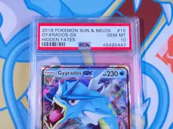 Gyarados GX 2019 Pokemon Sun & Moon Hidden Fates #16 - PSA 10 💎 - Image 3