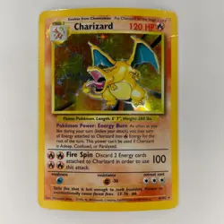 HOLO CHARIZARD 4/102 BASE SET UNLIMITED HP POKEMON - Image 1