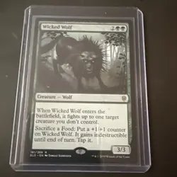 MTG Wicked Wolf Throne of Eldraine 181/269 Regular Rare NM - Image 1