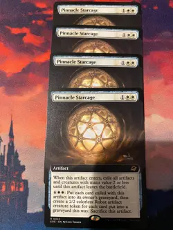 MTG Edge of Eternities Pinnacle Starcage Extended Art x 4 - Image 1