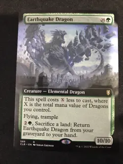 MTG Earthquake Dragon (Extended Art) Commander Legends: Battle for Baldur's Gate - Image 1