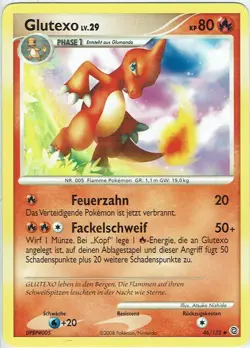 Pokemon Card Trading Card Game Mysterious Wonders No. 46/132 Charmander German - Image 1