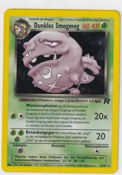 Pokemon Card Team Rocket No 14/82 Dark Muk Holo German 6 - Image 1