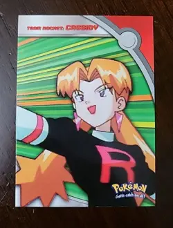 LP! Pokemon Topps Team Rocket: Cassidy HV5 Heroes & Villains Blue Logo - Image 1