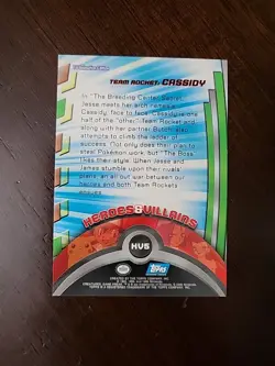 LP! Pokemon Topps Team Rocket: Cassidy HV5 Heroes & Villains Blue Logo - Image 2