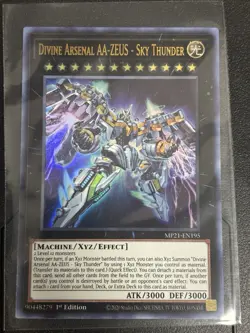Yugioh Divine Arsenal Aa-zeus- Sky Thunder Nm 1st Edition Ultra Rare Mp21-en195 - Image 1