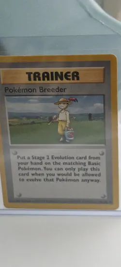 Pokemon Breeder 076/102 Base Set Regular - Image 3