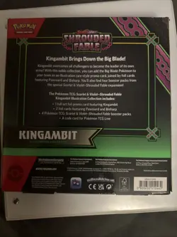 Sealed Pokemon TCG Shrouded Fable Kingambit Illustration Collection - Image 5