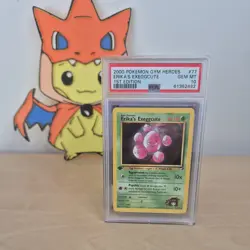 Pokemon PSA 10 Erika’s Exeggcute 1st Edition Gym Heroes 77/132 POP88 - Image 1