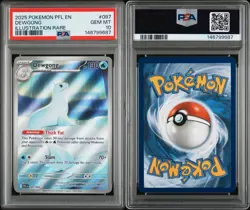 Pokemon Dewgong 097/094 Phantasmal Flames Illustration Rare Holo EN PSA 10 2025 - Image 4