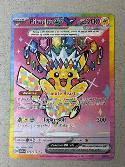 Pokemon Pikachu ex 277/217 SIR Special Illustration Rare Ascended Heroes Nm/m! - Image 3
