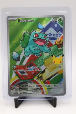 Pokemon Bulbasaur MEP 037 First Partner Illustration 30th Black Star Promo - Image 2