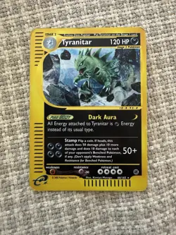 Pokemon Tyranitar Expedition Base Set Rare 66/165 Vintage - Image 1