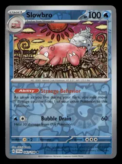 Slowbro 043/198 Rare Scarlet & Violet Pokemon TCG Reverse Holo NM - Image 1