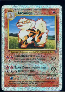 Pokemon LEGENDARY COLLECTION - #36/110 Arcanine - Reverse Holo - ENG - MP - Image 1