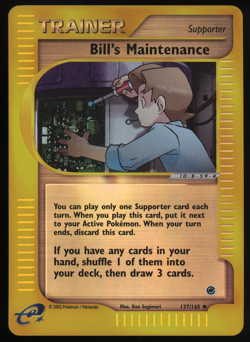 Pokemon 2002 Expedition Base - Bill's Maintenance - Reverse Holo - 137 - Image 1
