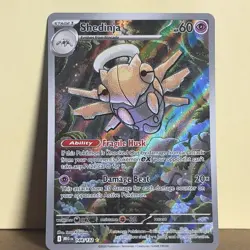 Pokemon Shedinja 144/132 Me01: Mega Evolution Illustration Rare Holo - Image 1