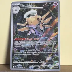 Pokemon Shedinja 144/132 Me01: Mega Evolution Illustration Rare Holo - Image 2