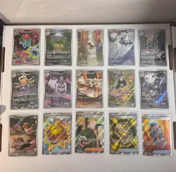 Pokemon TCG Me01: Mega Evolution Lot (15) EX / IR / Full Art + Trainers Halo NM - Image 1