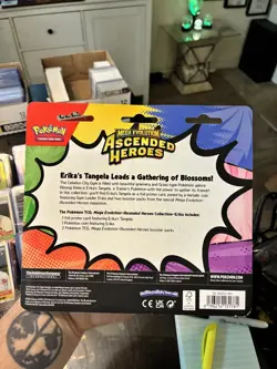 Pokemon TCG: Mega Evolution Ascended Heroes Collection (Erika) 2-Pack Blister - Image 2