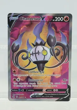Pokemon TCG Chandelure V 247/264 Fusion Strike Ultra Rare - Image 1