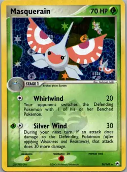 Masquerain 20/101 Rare Hidden Legends Pokemon Reverse Holo Lightly Played - Image 1