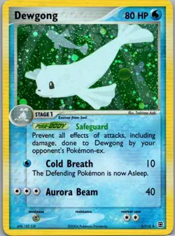 Dewgong 3/112 Holo Rare FireRed & LeafGreen Pokemon Holo Lightly Played - Image 1