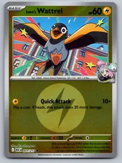 IONO'S WATTREL (ENERGY SYMBOL) 071/217 REVERSE HOLO POKEMON ASCENDED HEROES NM/M - Image 1