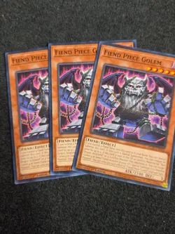 YUGIOH x3 BLZD-EN003 FIEND PIECE GOLEM - COMMON 1st EDITION - Image 1