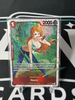 One Piece Nami OP01-016 Rare Foil - Three Captains - NM - Image 1