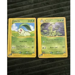 Pokemon Bayleef 10/165 & Chikorita 61/165 Expedition Card Lot - Image 1
