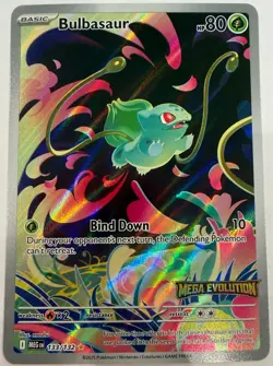 Pokemon Bulbasaur - (Mega Evolution Stamped) 133/132 Cards & Products Holo - Image 1