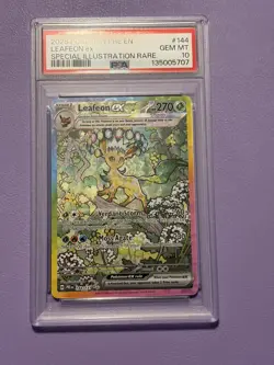 Leafeon EX 144/131 Prismatic Evolutions SIR Pokemon Card PSA 10 - Image 3
