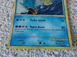 2010 Pokemon Gyarados Cracked Ice Holo Card 4/123 Hydro Splash Hyper Beam - Image 3