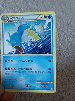 2010 Pokemon Gyarados Cracked Ice Holo Card 4/123 Hydro Splash Hyper Beam - Image 5