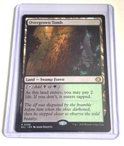 Magic The Gathering Overgrown Tomb 0266 ECL Land Black Green - Image 1