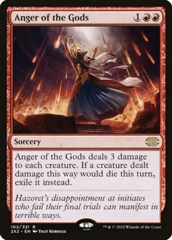 1x Anger of the Gods - Foil NM Eng MTG - Double Masters 2022 - Image 1